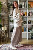 Big Softie Leopard Roo Knit Ecru & Latte
